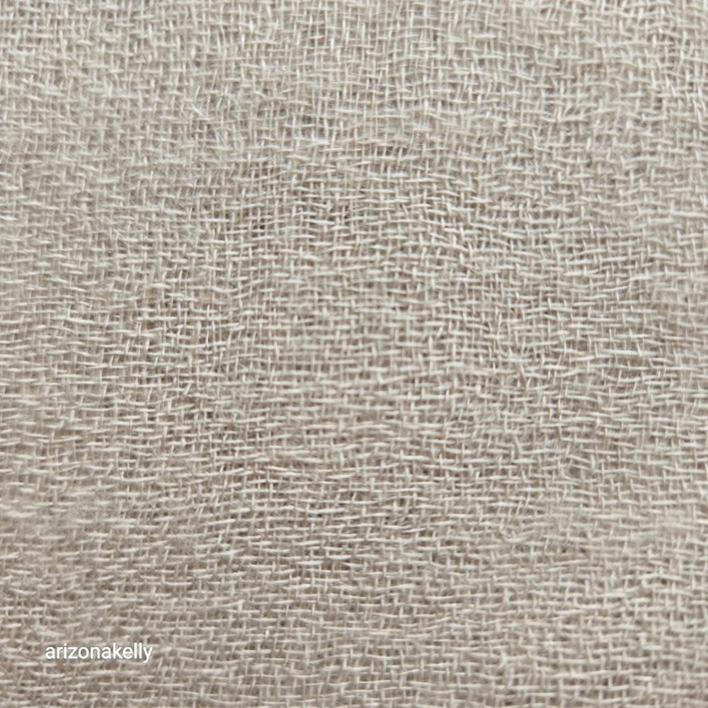 Lightweight Wool Scarf/Wrap Large Woven Neutral Tan - Picture 4 of 7